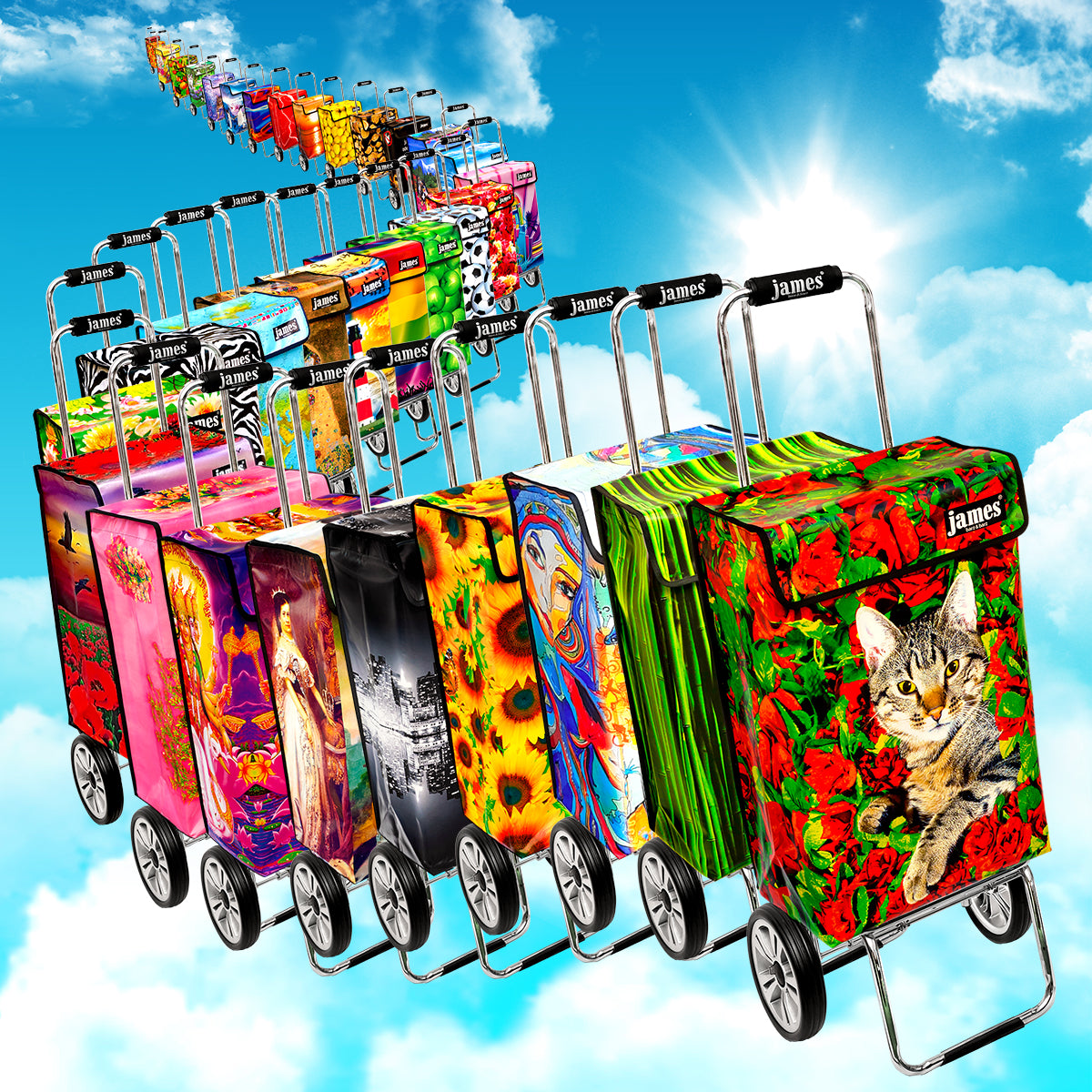 James® Einkaufstrolley Gewebeplane